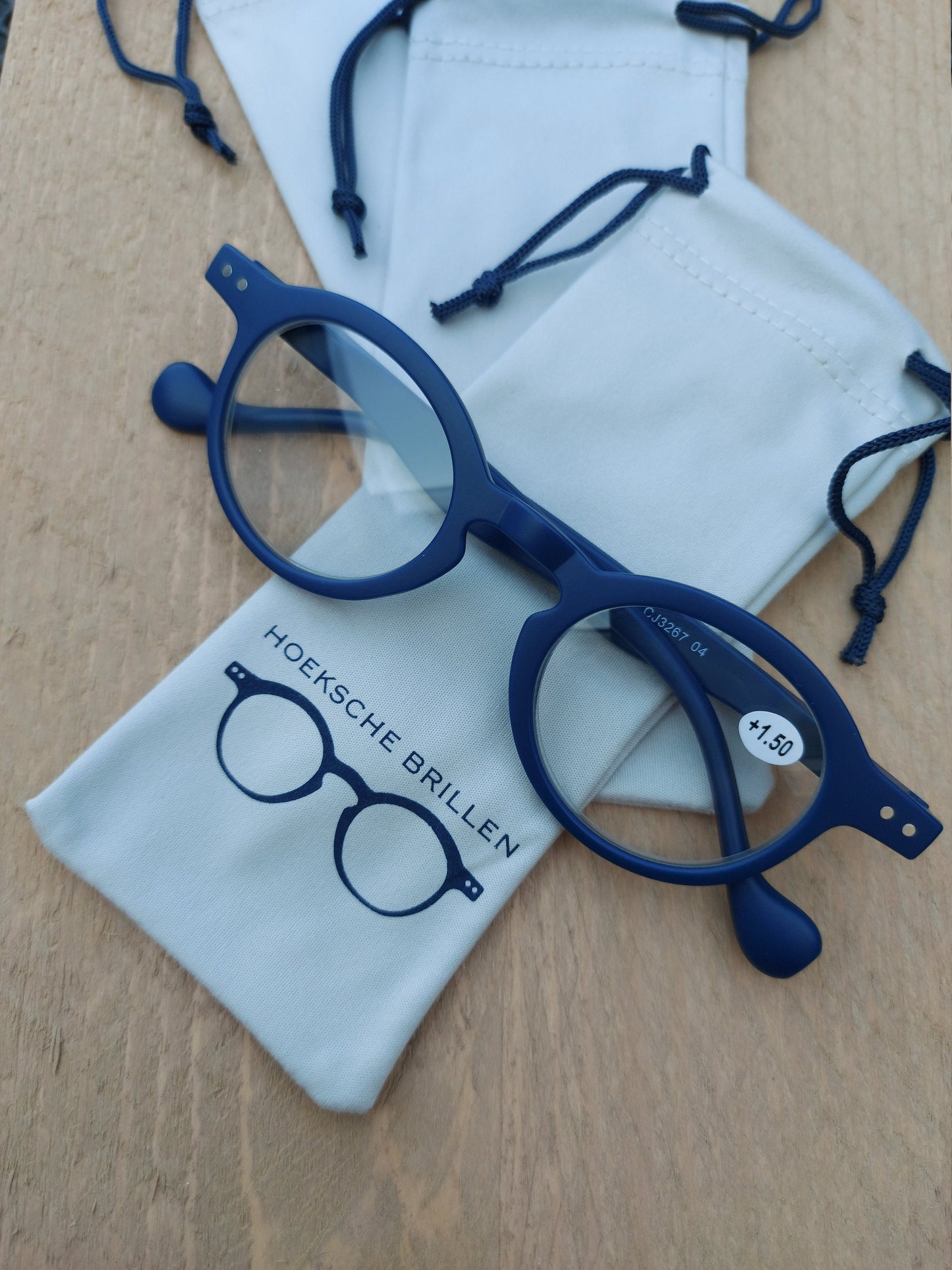 Set of 3 Reading Glasses, Matte Black, Blue, and Green, Round Lenses with Flex Springs