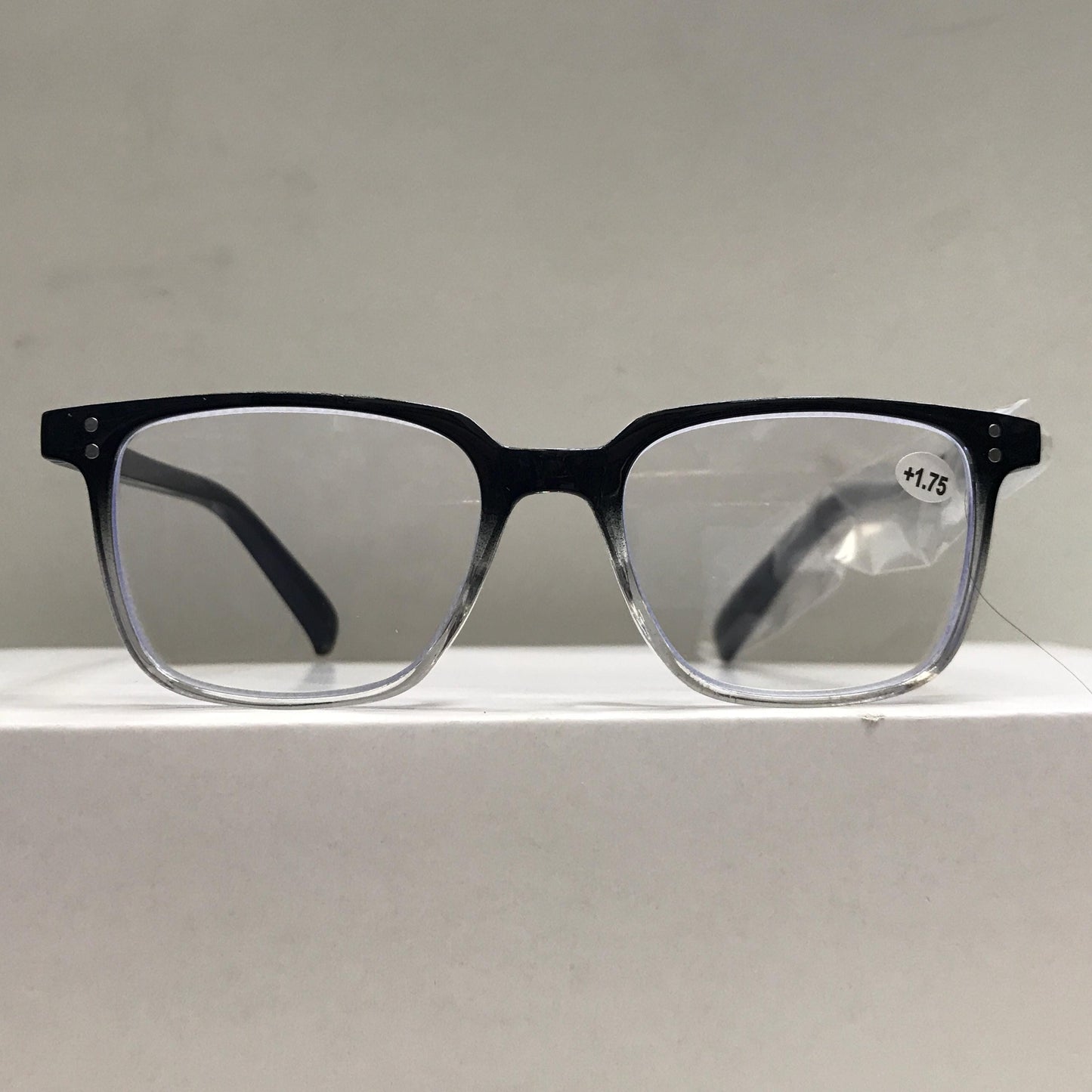 Round Big Frame Reading Glasses with Clear Lenses