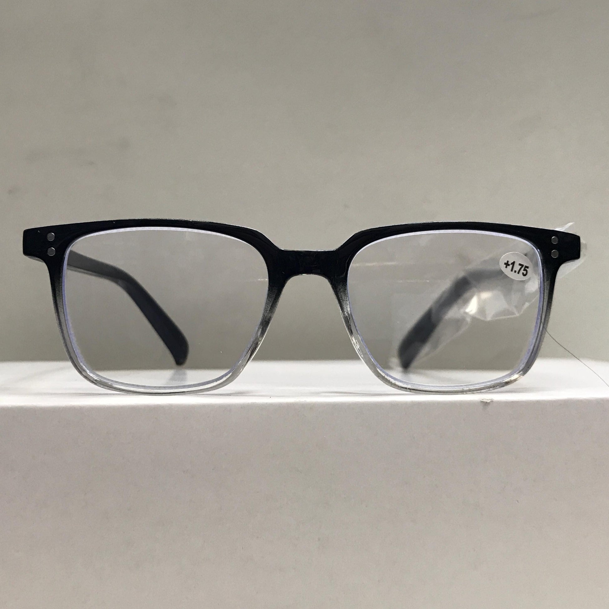 Round Big Frame Reading Glasses with Clear Lenses