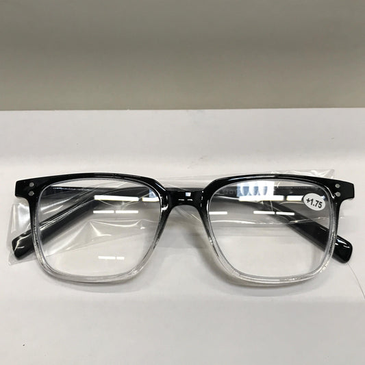 Round Big Frame Reading Glasses with Clear Lenses