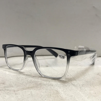 Round Big Frame Reading Glasses with Clear Lenses
