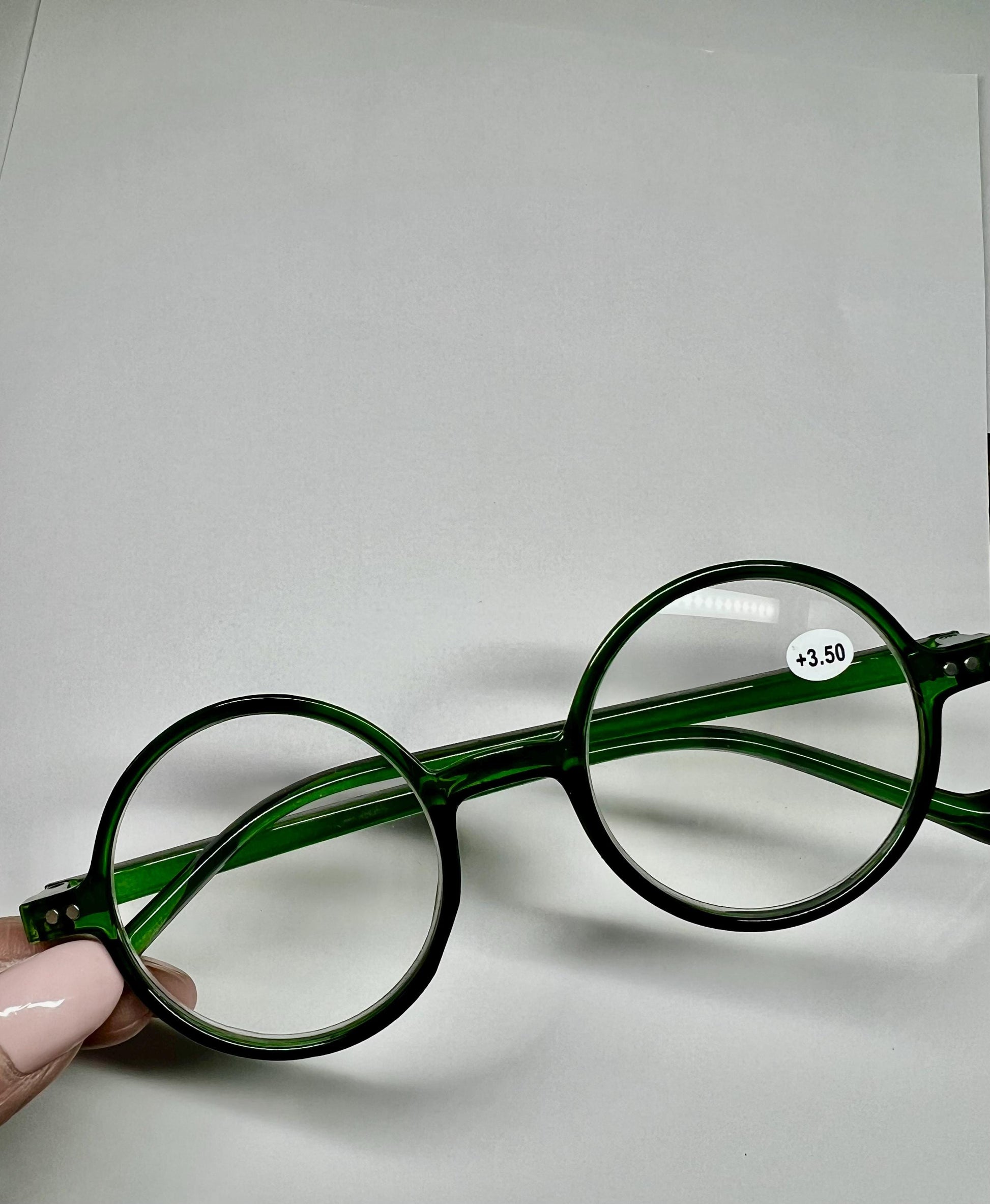 Round Reading Glasses - Brown