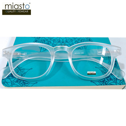 Colorful Squarish Round Preppy Keyhole Reading Glasses (Medium Fit)