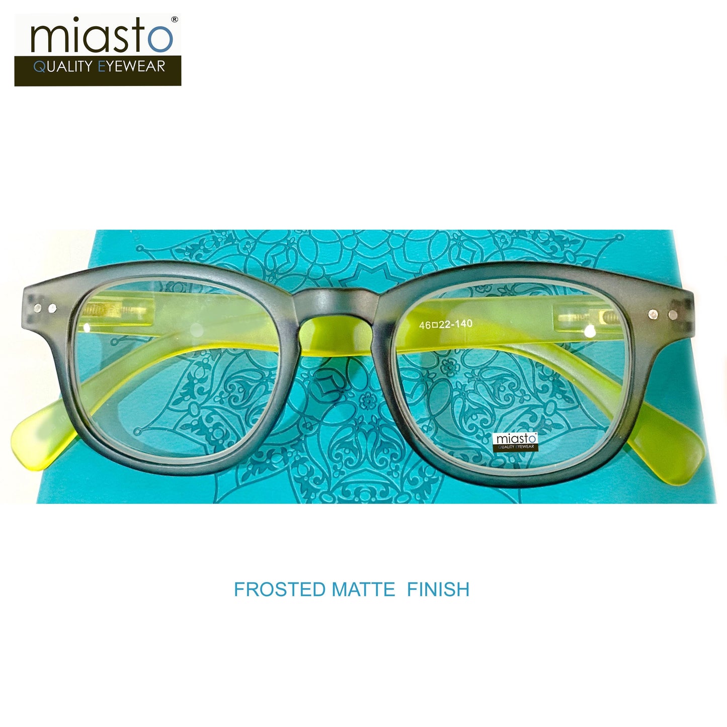 Colorful Squarish Round Preppy Keyhole Reading Glasses (Medium Fit)